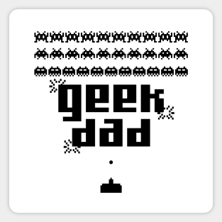 Geek Dad Space Invaders Design Magnet